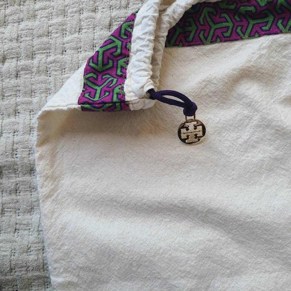 Tory Burch Dust Bag White Skirt with Patterned Trim